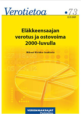 Eläkeveroselvitys 2000 - 2015